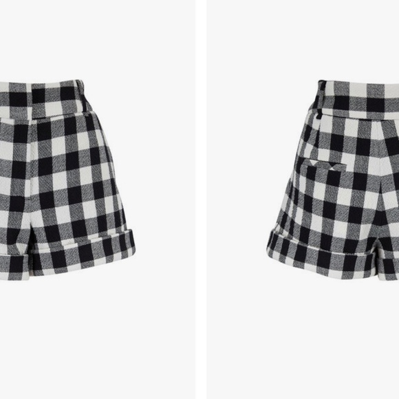 Veronica Beard Carito Textured Gingham Shorts - Picture 8 of 8